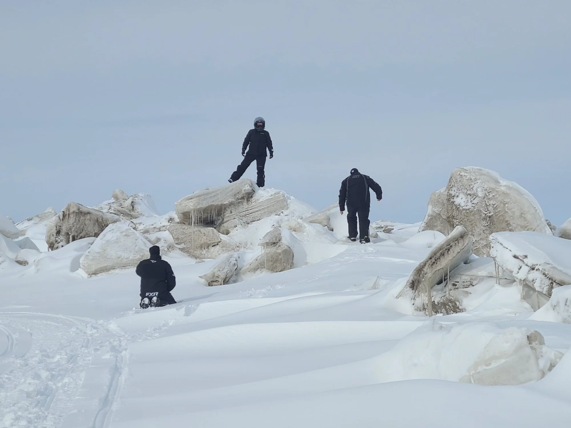 Northern lights over camp